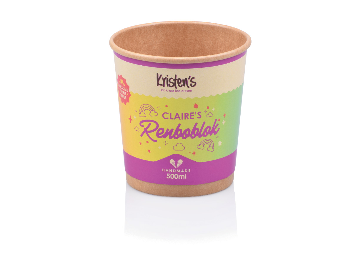Branded Sleeve Ice Cream Tub 500ml